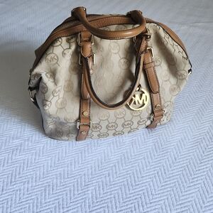 Michael Kors Tan and Brown Women's Bag